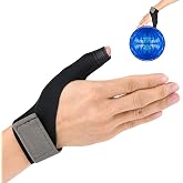 Cosmos Bowling Thumb Grip Sleeve Elastic Thumb Guard Protective Support Glove Bowling Accessory Glove for Bowler Sport Exercise Workout