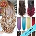 3-5 Days Delivery 8Pcs 18 Clips 17-26 Inch Curly Straight Full Head Clip in on Hair Extensions Hairpiece 27colors
