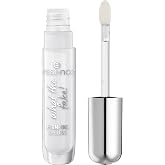 essence What The Fake! Plumping Lip Gloss, Transparent (100 | Sheer Genius) | Clear Hydrating Formula, Glass-Like High-Shine Finish, Hyaluronic Acid, Smooths &amp; Plumps, Vegan &amp; Cruelty Free, 0.14 Fl Oz