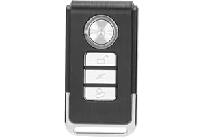 110dB Vibration Alarm, 10 Sensitivity Levels, Adjustable Security Alarm with Remote Control for Door Window