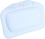 Dioche Bathtub Pillow Soft Foam Head Neck Back Support Blue PVC Suction Cups view 6