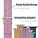 MXY Apple Watch Band, 2016 Fine Woven Nylon Strap Replacement Wrist Classic Bracelet (38MM-Pink)
