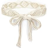 ILuvatar Women's Bohemian Style Rope Braid Waist Belt U33