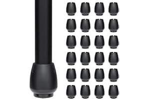 LEIFENY 24PCS Extra Small Rubber Chair Leg Floor Protectors(0.6"-0.7"), Felt Furniture Leg Cap Covers, Protect Floors from Scratches and Reduce Noise