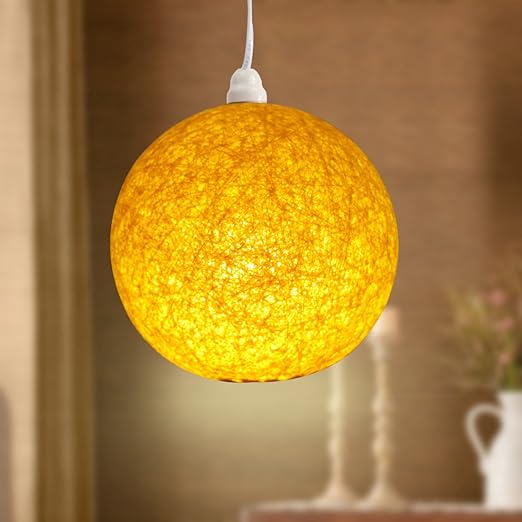 Buy Hanging Lamp Shade Pendant lamp Yellow Online at Low Prices in India Amazon.in