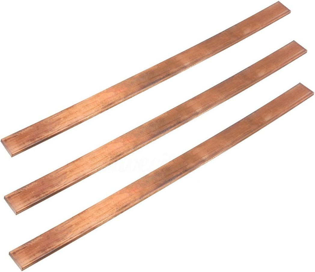 SODIAL 99.6 T2 Purple Copper Cu Flat Bar Plate 3mm x 15mm x 250mm