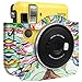 Fintie Protective Case for Fujifilm Instax Mini 70 - Premium Vegan Leather Bag Cover for Fujifilm Instax Mini 70 Instant Film Camera with Removable Adjustable Strap, Love Tree