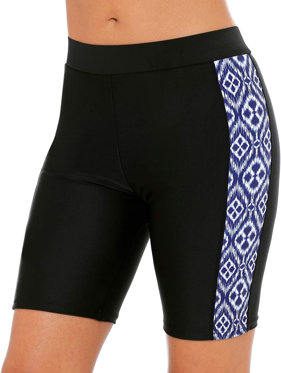CharmLeaks Women High Waist Swim Shorts Long Boardshort Boyleg Swim Bottoms