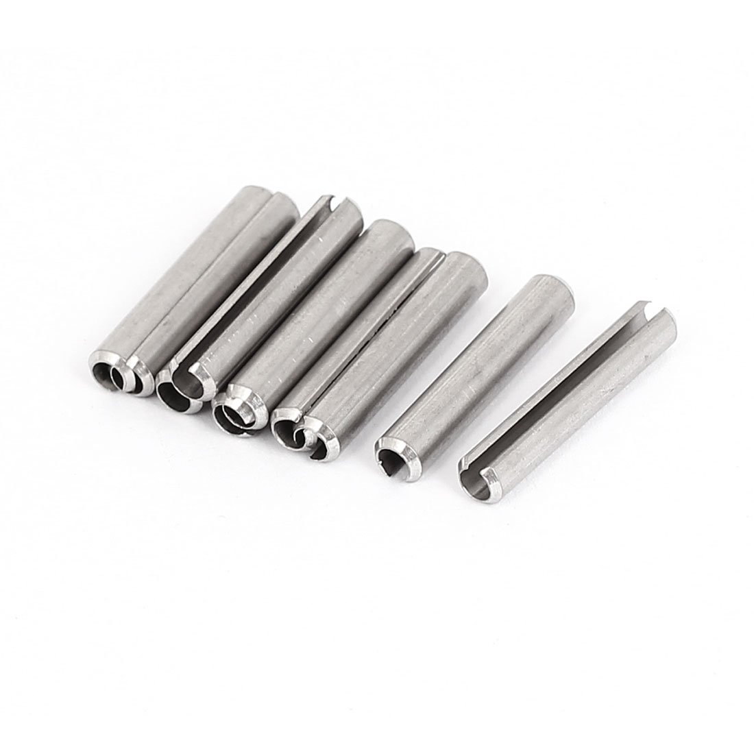 Sourcingmap M5x30mm 304 Stainless Steel Split Spring Roll Dowel Pins 10Pcs