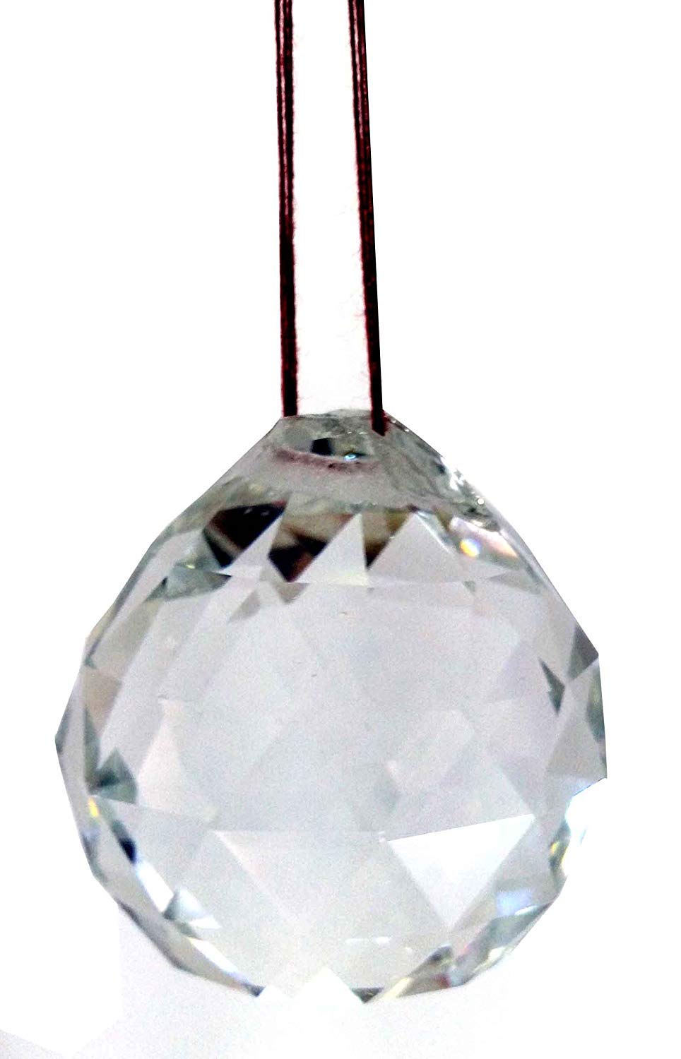 Deve Herbes Hanging Faceted Crystal Ball