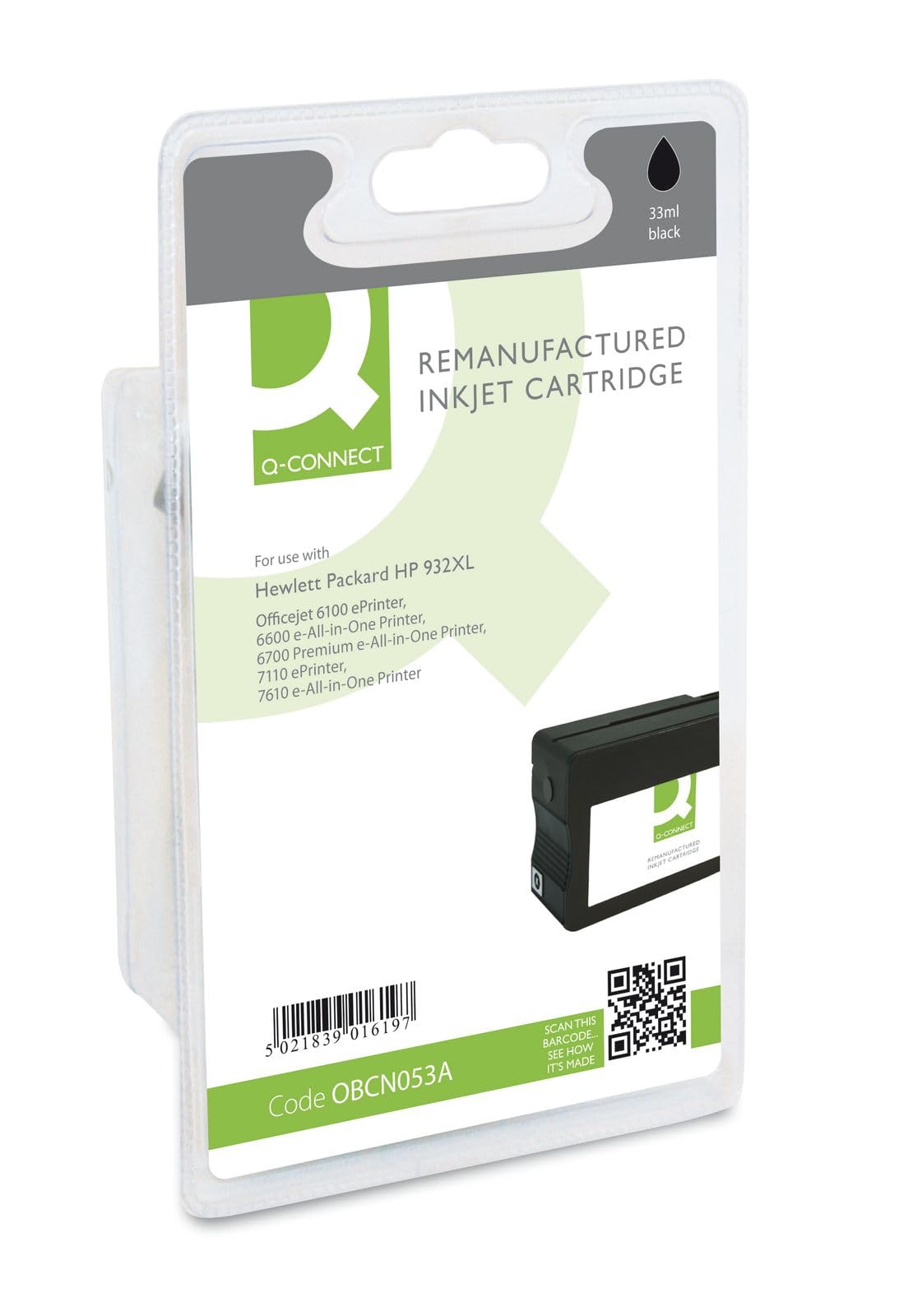 Q-Connect HP 932XL Reman Black High Yield Inkjet Cartridge