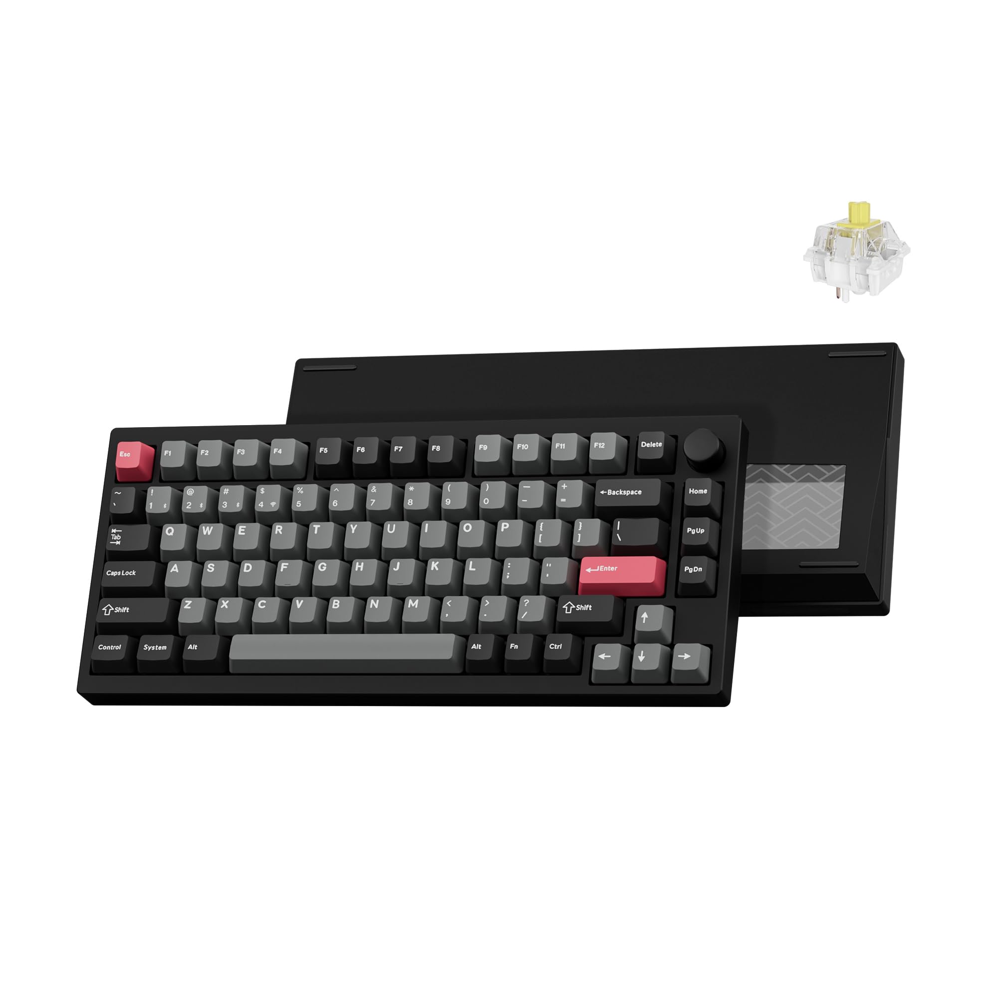 Photo 1 of LEMOKEY P1 Pro Wireless Custom Mechanical Keyboard, Full Aluminum 2.4 GHz Bluetooth RGB Backlit 75% Layout with Hot-swappable KEYCHRON Super Banana Switch Compatible with Mac Windows Linux