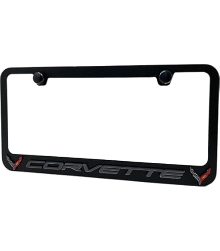 thumbnail image 2 of Real Carbon Fiber Rear License Plate Frame Fit For C8 2 of 10