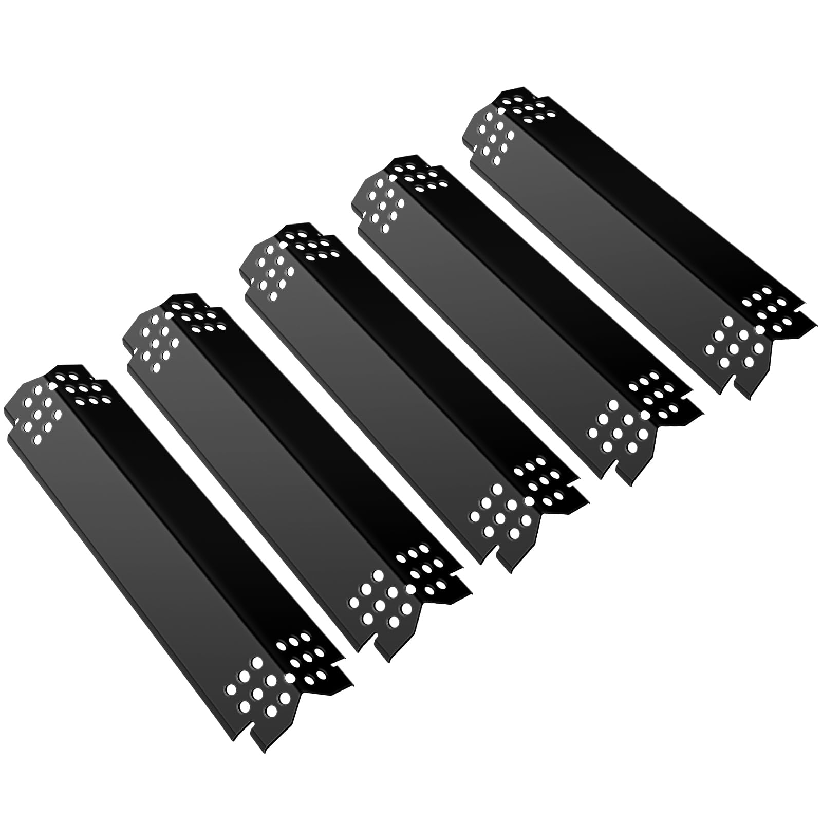 Photo 1 of ***3 only****Unicook Grill Heat Plates for Nexgrill 720-0888, 720-0888N, 720-0830H, Backyard, Porcelain Grill Burner Covers Replacement Parts, 14.6 Inch Heat Shields Tents, Flame Tamers, 5 Pack