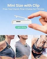 YOTON MP3 Player Bluetooth 5.2 64GB Expandable Mini Clip FM Radio White view 2