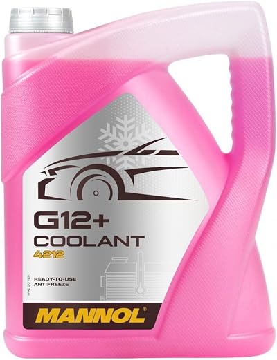 MANNOL 5 L Coolant G12+ Antifreeze Carboxylated Ready For Use RED 4212