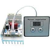 10000W SCR Digital Voltage Regulator,AC 220V 80A Electrical Motor Speed Controller Regulator, High Power Voltage Regulator Dimming Thermostat