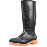 Servus PRM 15" PVC Men's Work Boots with Steel Toe and Steel Midsole, Black &amp; Orange (75145C)
