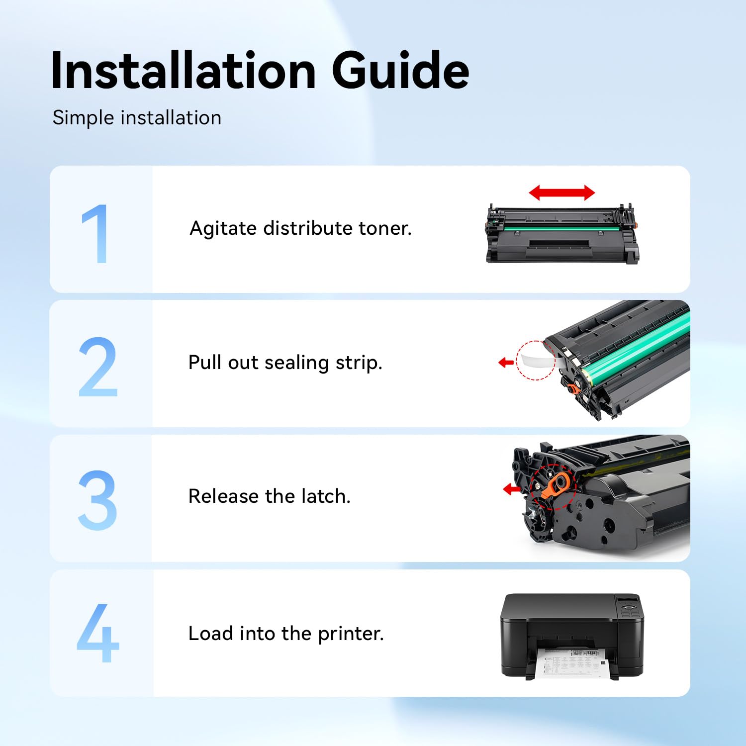 148X Toner Cartridge High Yield with Chip Black
