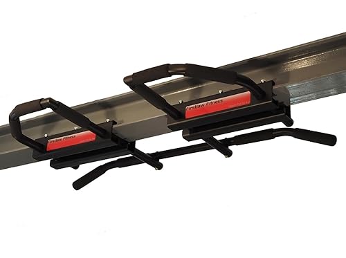 Firstlaw Fitness 600 LBS Weight Limit Extreme I-Beam Pull Up Bar Long  Bar with Bent Ends Durable Rubber Grips Red Label Made in The USA!