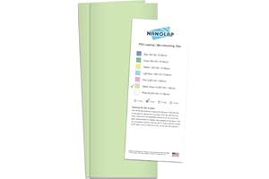 NANOLAP PSA Lapping Film, 2 Pc 1 Micron (14,000 Grit) Adhesive Polishing Paper, 4-1/4” x 11” Microfinishing Fine Sanding Paper, Sanding Film for Scary Sharp Sharpening System, Aluminum Oxide AO