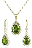 Women Jewelry Set Silver/Gold Plated Teardrop