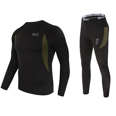 UNIQUEBELLA Thermounterwäsche Funktionswäsche Herren Skiunterwäsche Winter Suit Ski Thermo-Unterwäsche Set Thermowäsche Unter