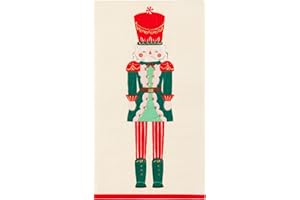 BONJOUR FETE Bonjour Fête Whimsical Nutcracker Paper Party Guest Towels | 3-Ply Fancy Napkins for Christmas Parties, Holiday Entertaining & Ballet Themes | Party Supplies | Pack of 20, 4.25" x 7.75"