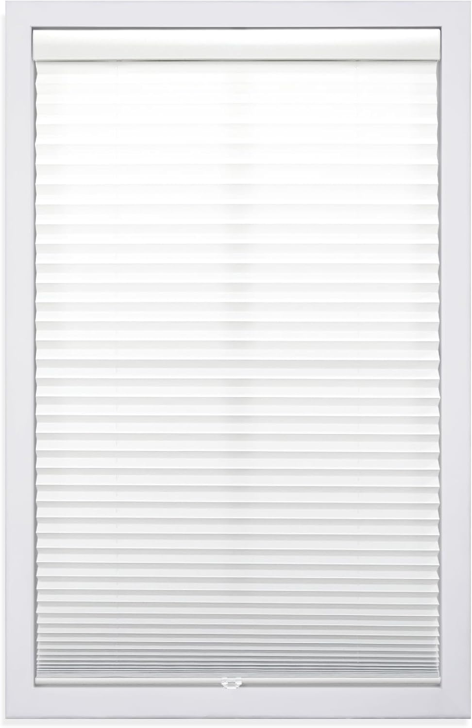 Window Treatments - DEZ Furnishings QDWT700640 Cordless Light Filtering Pleated Shade, 70W x 64L Inches, White