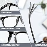 COOLOO Blue Light Blocking Glasses Anti Glare TR90 Lightweight Fashion view 2