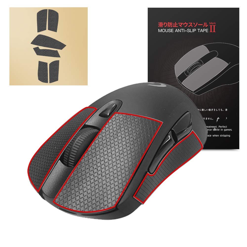 Hotline Games Mouse Grip Tape for Logitech G403 G603 G703 Gaming Mouse Skin, Anti Slip Tape, Sweat Resistant,Durable,Pre Cut to Fit,Self-Adhesive Design,Easy to Apply,Professional Mice Upgrade Kit