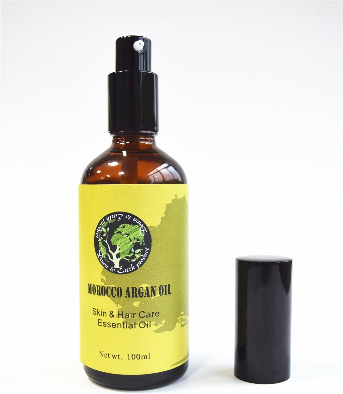 Organic Argan Oil for Hair, Face & Skin 4 oz - 100% Pure Grade A Triple Extra Virgin Cold Pressed From The kernels of the Moroccan Argan Tree - The Anti Aging, Anti Wrinkle Beauty Secret 100ml