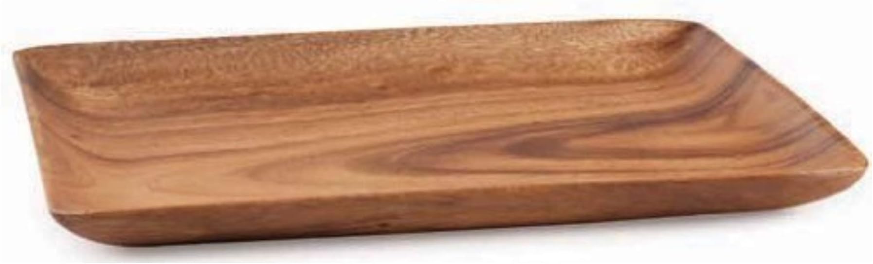 Acacia Wood Serving Tray 12.5 x 9.5 x 0.75 inch