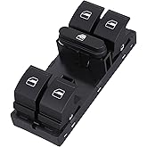 AiYiGu Driver Side Power Master Window Switch, Compatible with 2005-2014 VW Jetta/Golf/Passat | CC/Tiguan/Rabbit/GTI,Replace 1K4959857, 5ND959857, 5K4959857