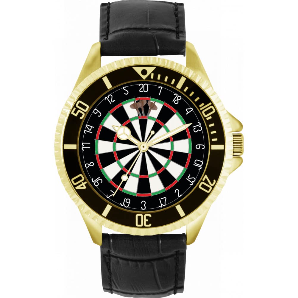 Toff London Mens Brown Dartboard 180 Watch