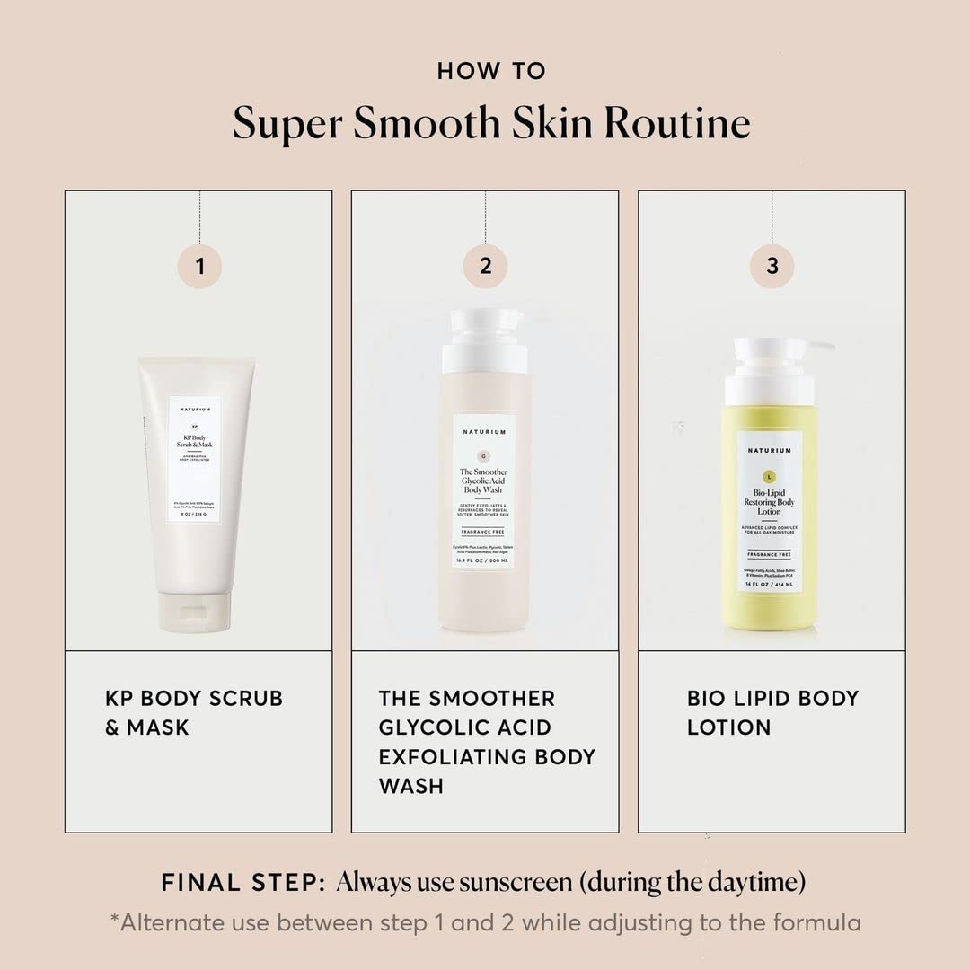 Naturium KP Body Scrub & Mask for Keratosis Pilaris, Bump Eraser Shower Scrub & Exfoliator for Skin, 8 oz - Image 5