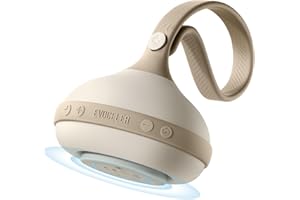 EVOCELER | Portable White Noise Sound Machine for Babies and Kids | Auto Cry Detection | 9 Soothing Sounds | Sleep Soother | Voice Recording | 15H Battery | Travel | Baby Registry Gift | Stroller Clip