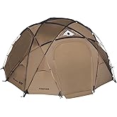 OneTigris Tower M Dome Tent, Waterproof Windproof 4 Person Tent with Stove Jack for Camping, Hiking, Hunting, Bushcraft, Winter, Car Trips