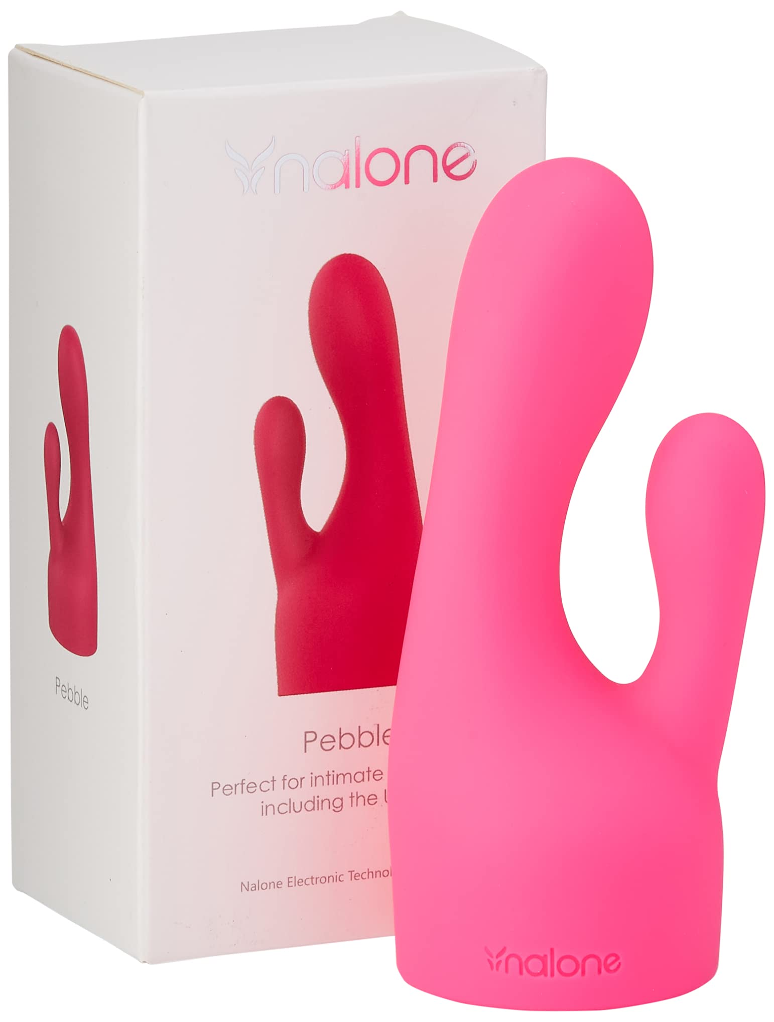 Nalone Silicone Pebble Attachment for Vibrator and Massage Stick, Pink