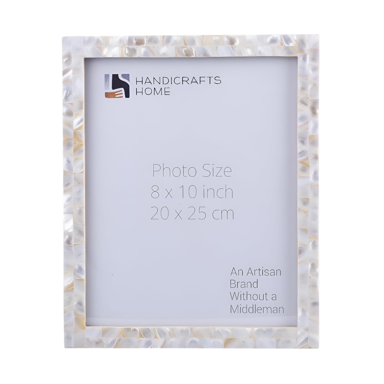 Photo 1 of Handicrafts Home 8x10 Picture Frame Mother of Pearl Collection, Handcrafted Photo Frame, Small Picture Frame for Living Room, Wall Decor, Office Desk Decor, Vintage Picture Frames, Gift for her