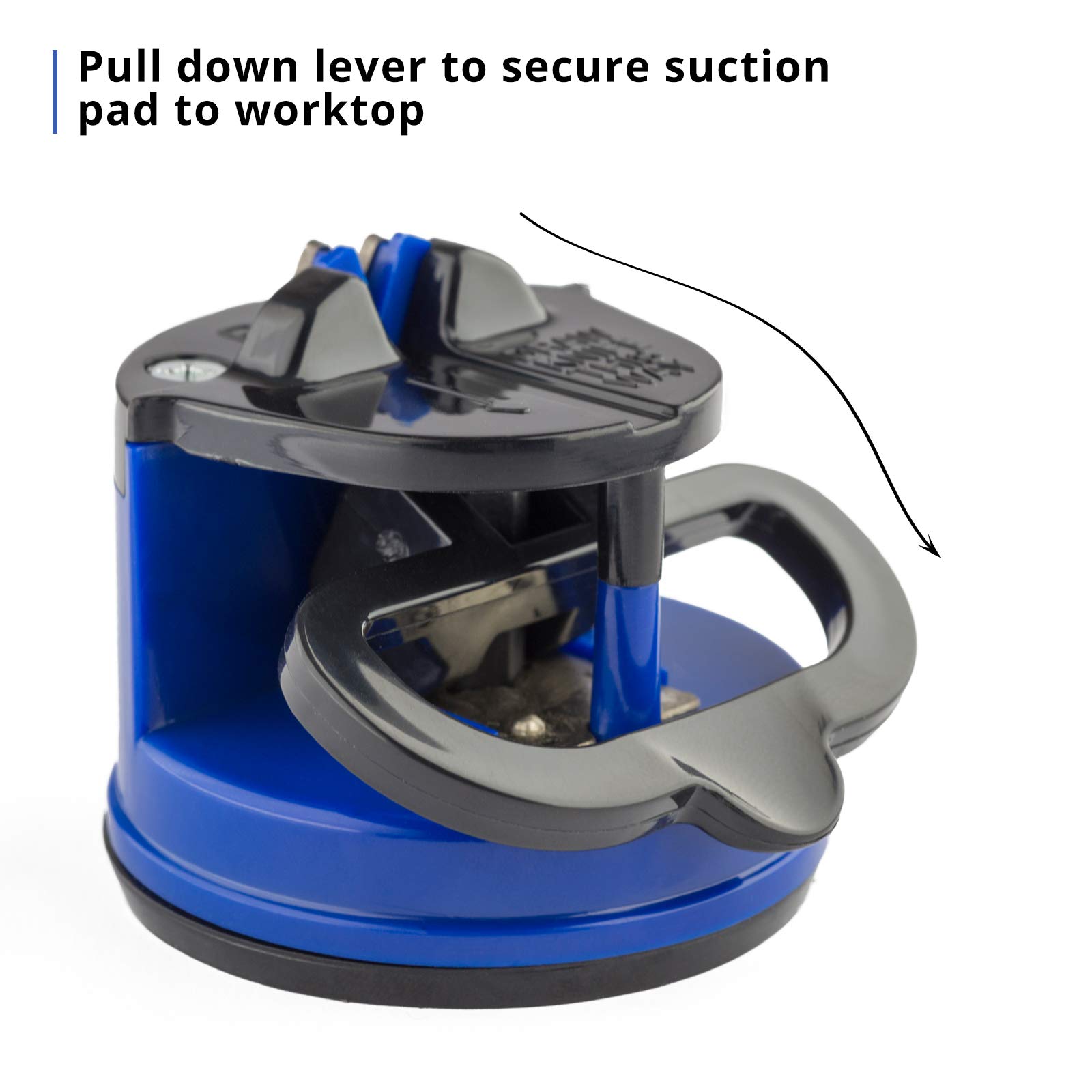 Kitchen Shark Knife Sharpener with Safety Non-Slip Suction Grip Base | These Knife Sharpeners Will Revive The Dullest Blade to a Razor Sharp Edge | Sharpening Kitchen Knives has Never Been Easier