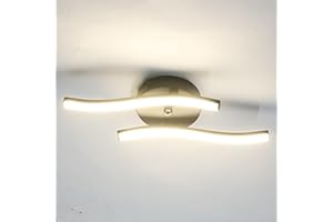 Maichis 12V RV 16inch LED Ceiling Light Fixture, 12V RV Interior Light Fixture with On&Off Switch, 12Volt Wall Reading Light Fixture, Dimmable, 4000K for Motorhome Camper Trailer (no Need Assemble)