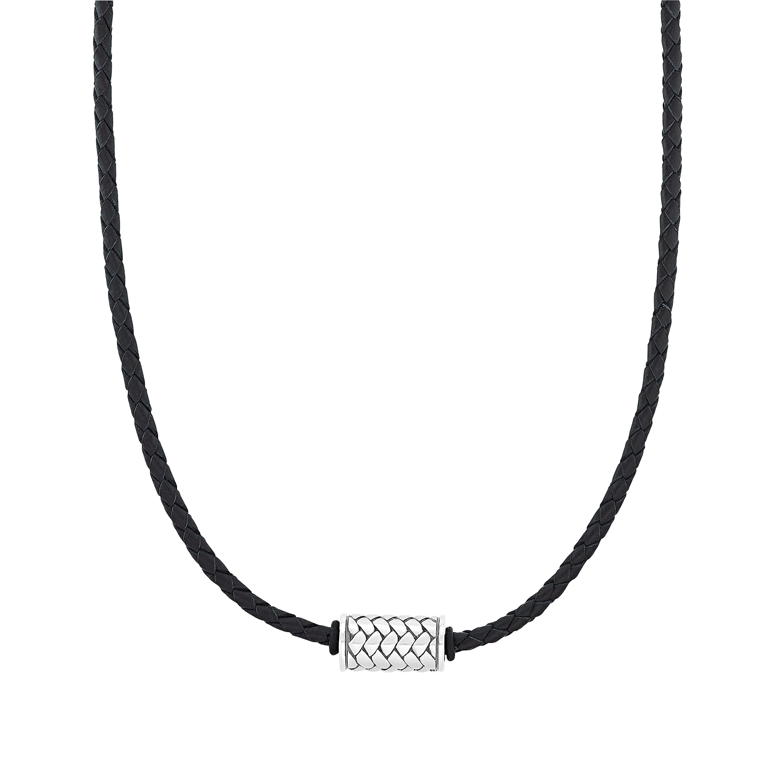 s.Oliver Necklace Boy's Kids Sets, 40+3 cm, Black, Comes in jewelry gift box, 2031537