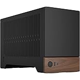 Fractal Design Terra Graphite - Wood Walnut Front Panel - Small Form Factor - Mini ITX Gaming case – PCIe 4.0 Riser Cable – U