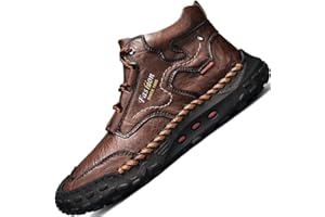 LZDZN Mens Boots Chelsea Shoes High Top Sneakers for Men Shoe Men's Black Brown Yellow Size Casual Man Fashion Sneaker