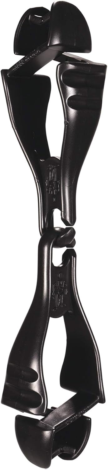 Ergodyne Squids 3400 Glove Clip Holder with Dual Clips, Black - Reaching Aids - 
