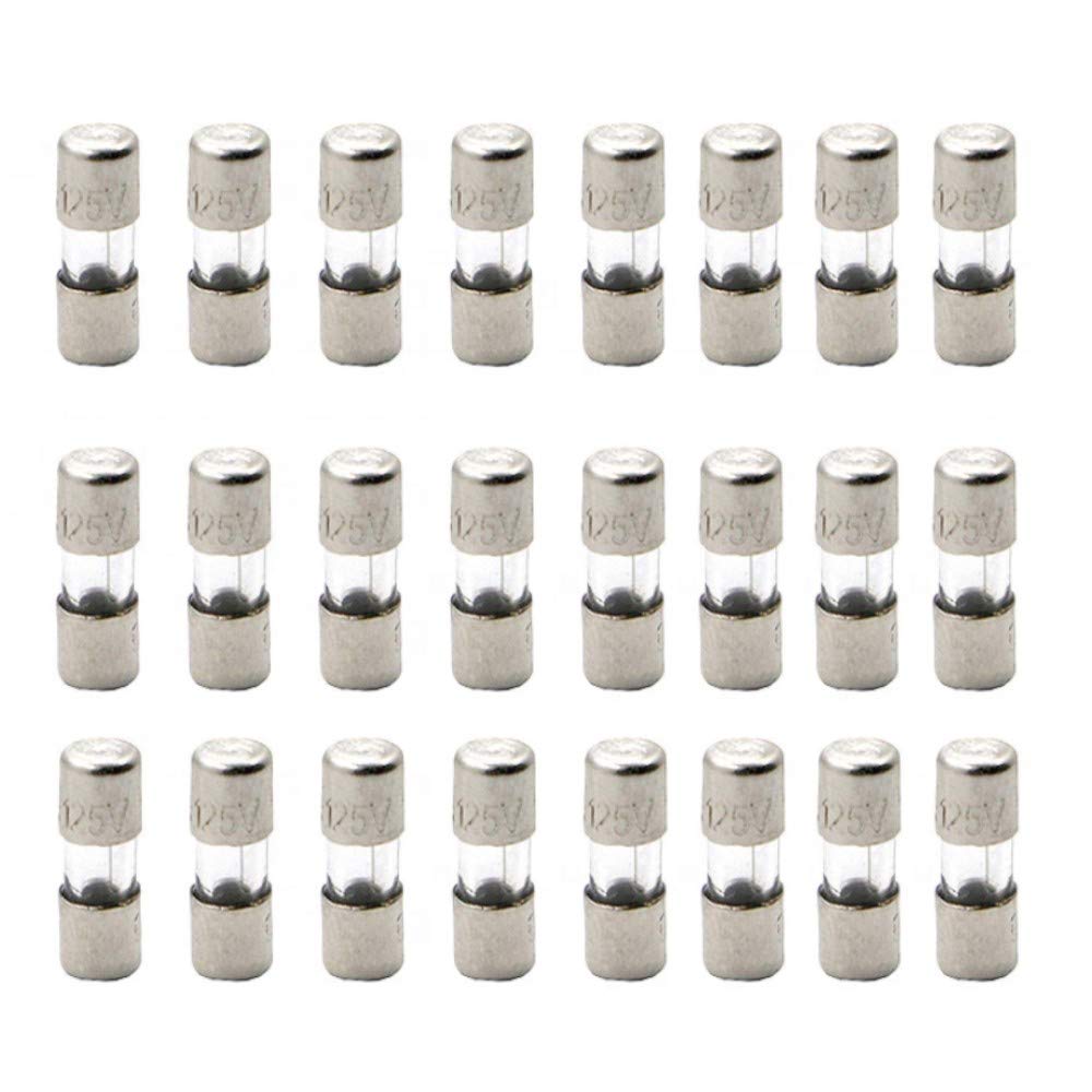 DealEnvy (25 Pack) Christmas Light Fuses Mini Light Replacement Glass