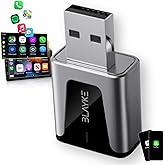 2025 Upgraded Wireless CarPlay Adapter – 2-in-1 CarPlay & Android Auto, Plug & Play, Converts Wired to Wireless, Low Latency, USB-A & C, Compatible with iOS 10+ & Android, Works with All Cars