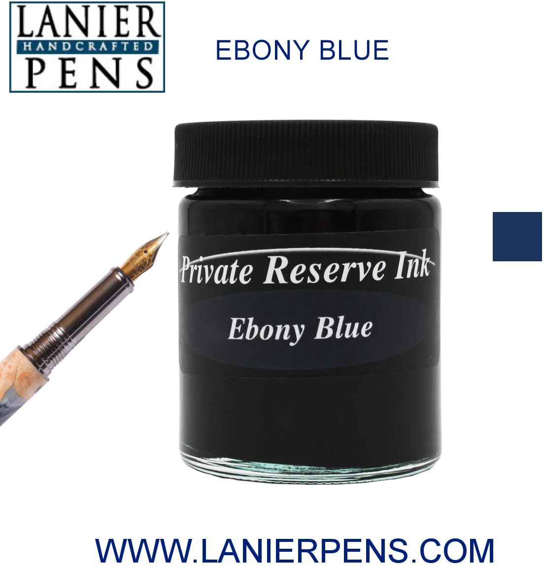 Private Reserve Ink, 60ML Ink Bottle – Ebony Blue