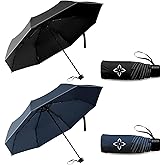 LILAC Windproof Travel Mini Umbrella - Small Compact and Portable for Rain & Sun, Manual Open Close with No Rebound for Seniors & Kids, Reflective Design for Night Safety Men & Women